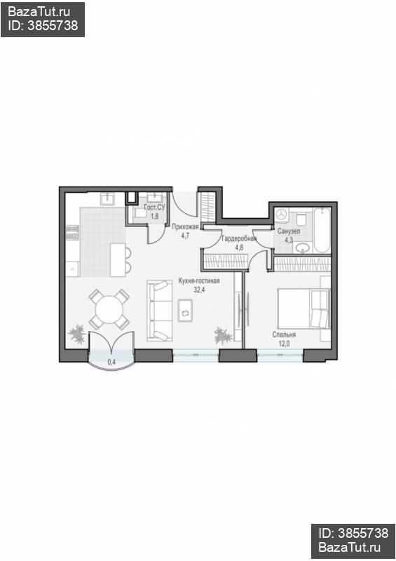 продам 2 к. квартиру в России в г Москве,  . ул. Академика Королёва, 21 цена 26 340 000 руб., фото №1