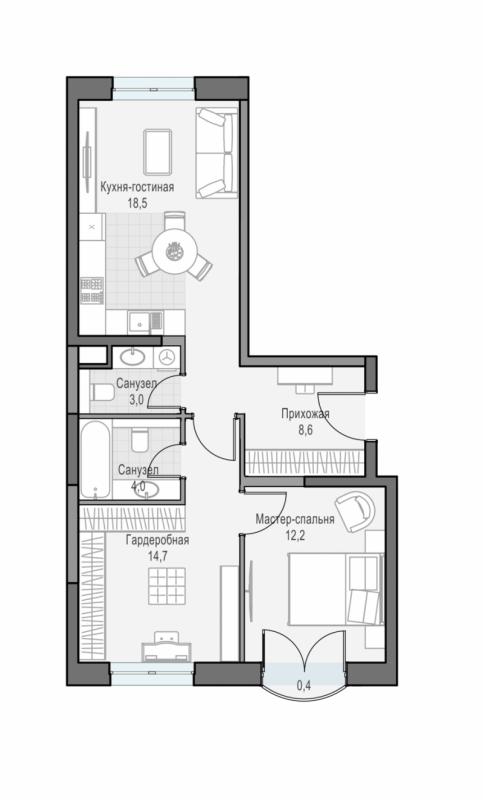продам 2 к. квартиру в России в г Москве,  . ул. Академика Королёва, 21 цена 28 510 000 руб., фото №2