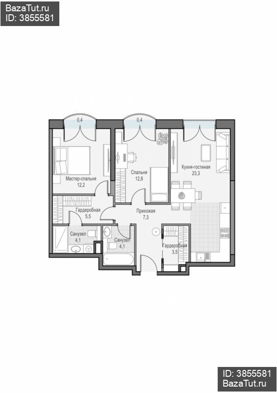 продам 2 к. квартиру в России в г Москве,  . ул. Академика Королёва, 21 цена 31 280 000 руб., фото №1