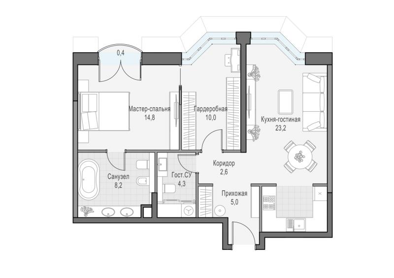 продам 2 к. квартиру в России в г Москве,  . ул. Академика Королёва, 21 цена 27 640 000 руб., фото №3