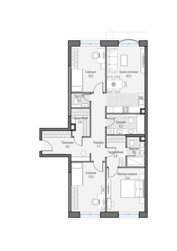 продам 3 к. квартиру в России в г Москве,  . ул. Академика Королёва, 21 цена 40 940 000 руб., фото №1