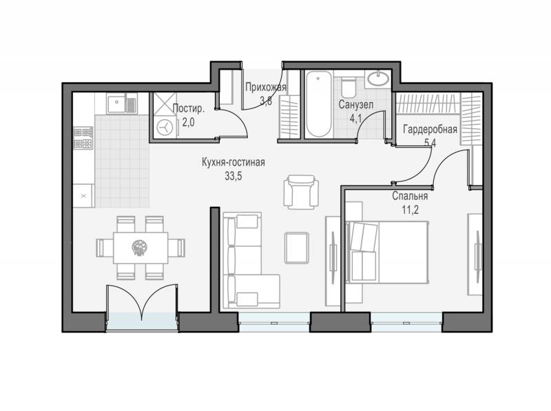продам 2 к. квартиру в России в г Москве,  . ул. Академика Королёва, 21 цена 25 930 000 руб., фото №2