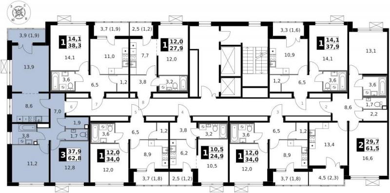 продам 3 к. квартиру в России в Москве, Ленинградское шоссе, д.228к4 цена 20 048 051 руб., фото №4