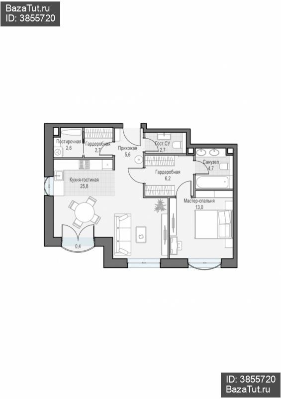 продам 2 к. квартиру в России в г Москве,  . ул. Академика Королёва, 21 цена 26 200 000 руб., фото №3