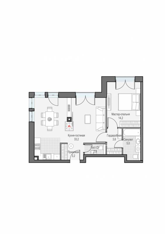 продам 2 к. квартиру в России в г Москве,  . ул. Академика Королёва, 21 цена 33 260 000 руб., фото №3