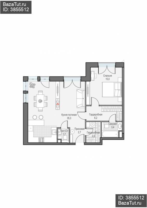 продам 2 к. квартиру в России в г Москве,  . ул. Академика Королёва, 21 цена 38 120 000 руб., фото №1